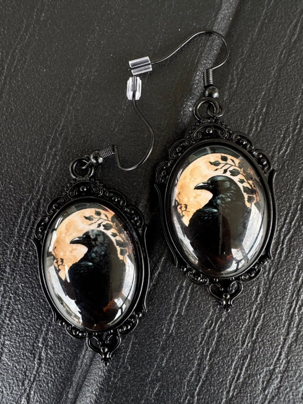 Raven Moon Earrings